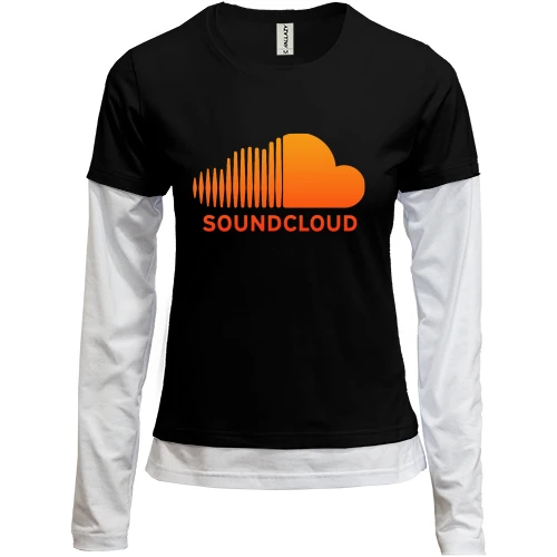 Женский лонгслив Комби SoundCloud (2)