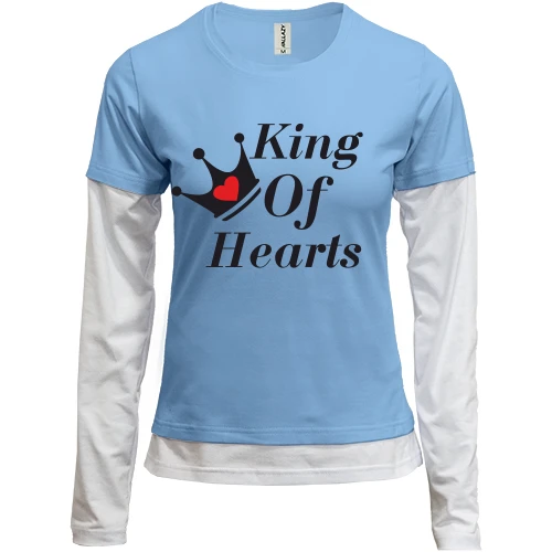 Женский лонгслив Комби King of Hearts