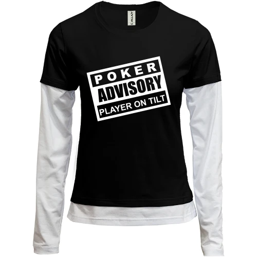 Женский лонгслив Комби Poker ADVISORY