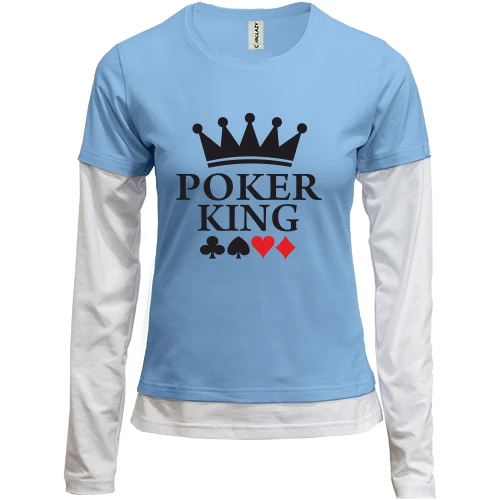 Женский лонгслив Комби Poker King