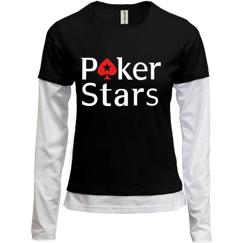 Женский лонгслив Комби Poker Stars