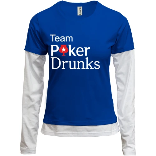 Женский лонгслив Комби Team Poker Drunks