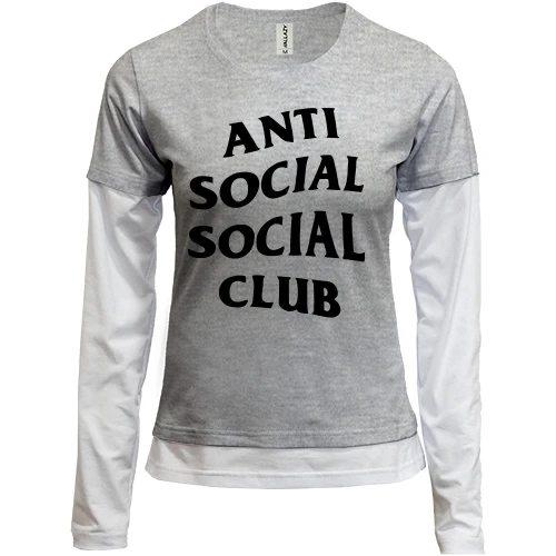 Женский лонгслив Комби Anti Social Social Club