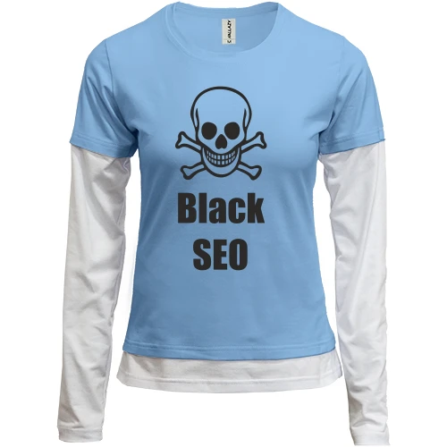 Женский лонгслив Комби Black SEO 2