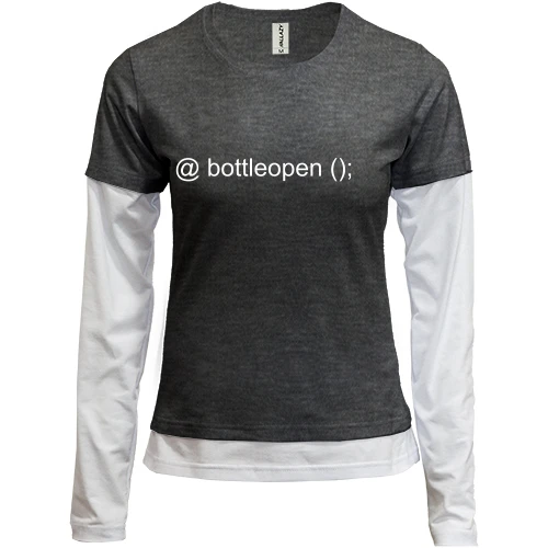 Женский лонгслив Комби bottleopen