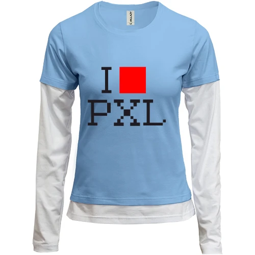 Женский лонгслив Комби I pixel