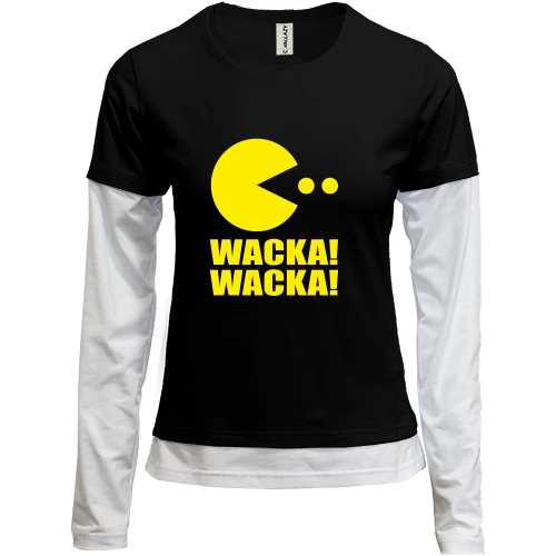 Женский лонгслив Комби Pac-man