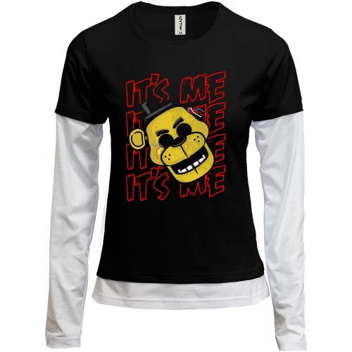 Женский лонгслив Комби FNAF Kiss Me