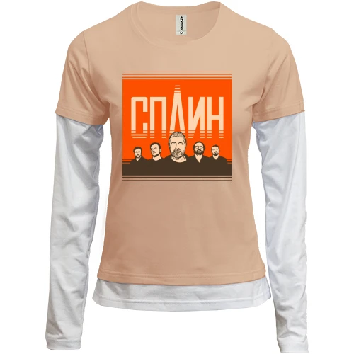 Женский лонгслив Комби Сплин (постер)