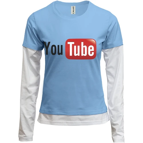 Жіночий лонгслів Комбі з логотипом YouTube