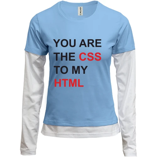 Жіночий лонгслів Комбі CSS+HTML