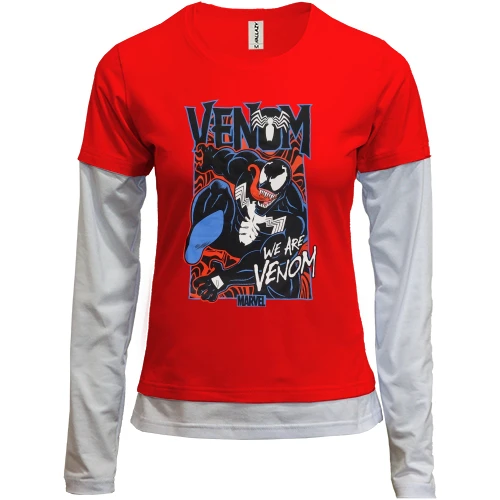 Женский лонгслив Комби We are "Venom"