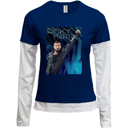 Женский лонгслив Комби Ricky Martin Live