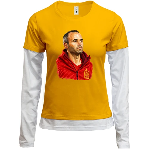 Женский лонгслив Комби Andrés Iniesta