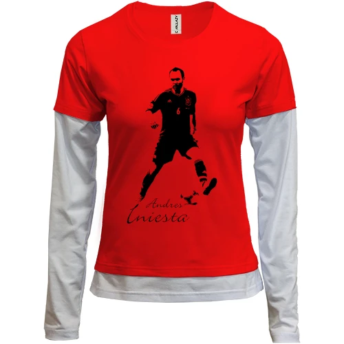 Женский лонгслив Комби Andrés Iniesta (2)