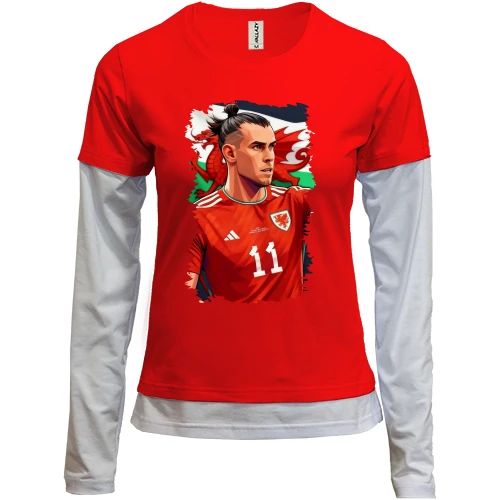Женский лонгслив Комби Gareth Bale