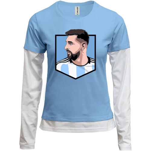 Женский лонгслив Комби Lionel Messi logo