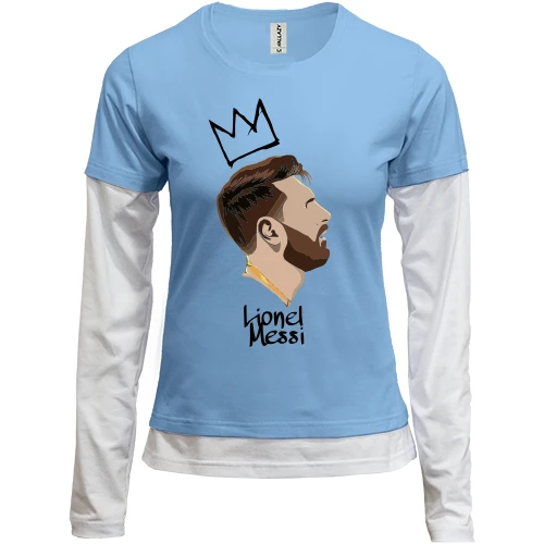 Женский лонгслив Комби Lionel Messi King