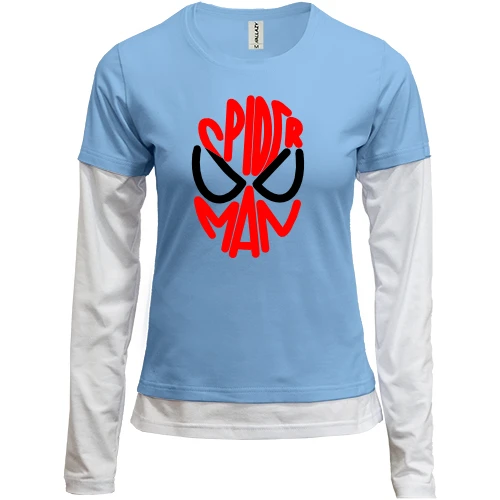 Жіночий лонгслів Комбі, синій, Маска Spider-Man (2)