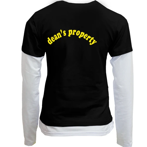 Женский лонгслив Комби "Dean's property"