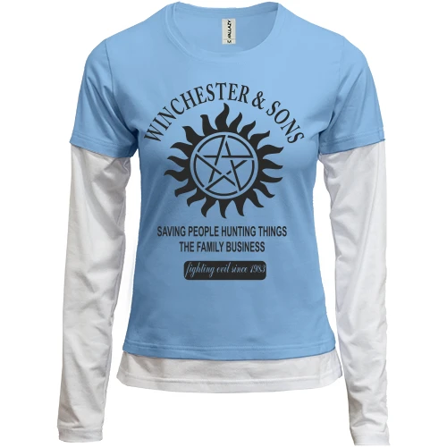 Женский лонгслив Комби "Winchester&Sons"