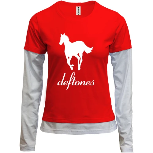 Женский лонгслив Комби "Deftones"