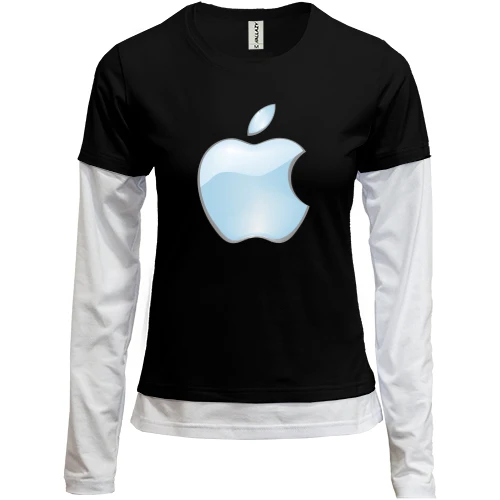 Женский лонгслив Комби с логотипом Apple