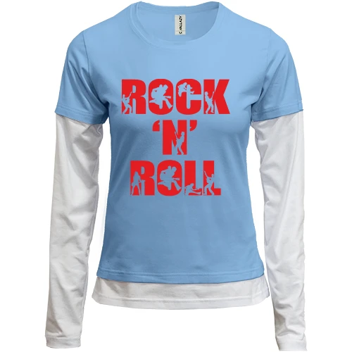 Женский лонгслив Комби Rock'n Roll