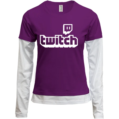 Жіночий лонгслів Комбі з логотипом twitch