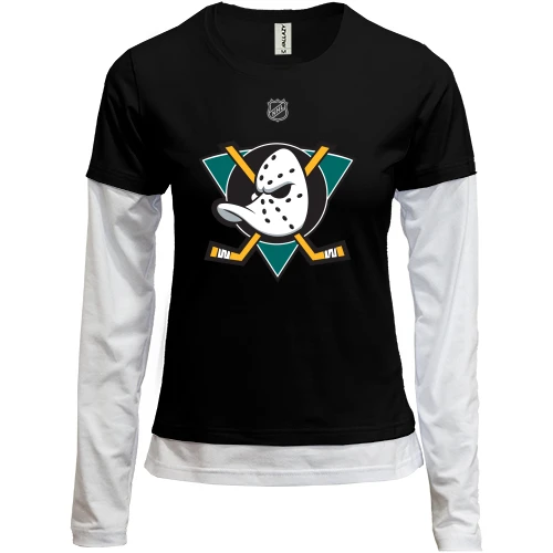 Женский лонгслив Комби Anaheim Ducks (2)