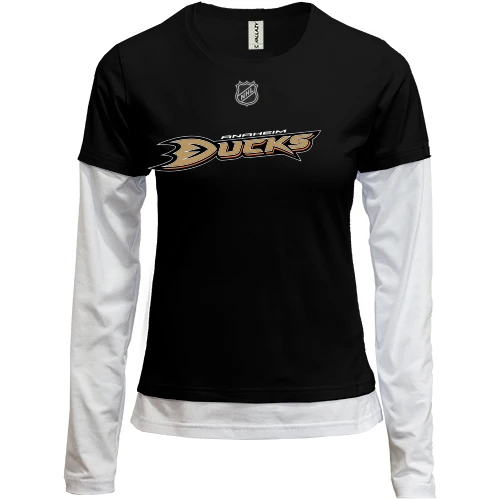 Женский лонгслив Комби Anaheim Ducks