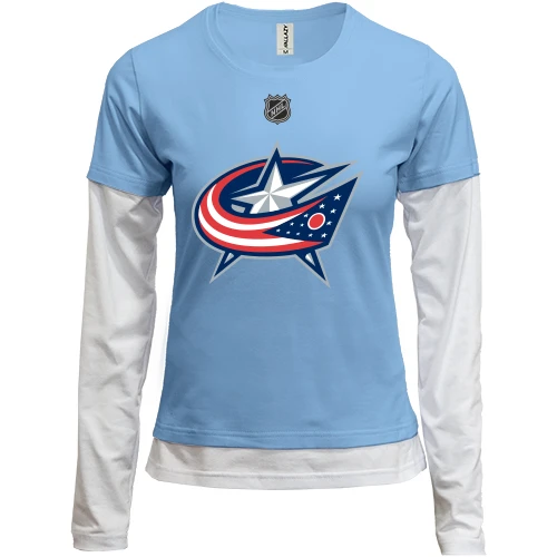 Женский лонгслив Комби Columbus Blue Jacket