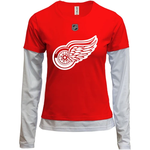 Женский лонгслив Комби Detroit Red Wings