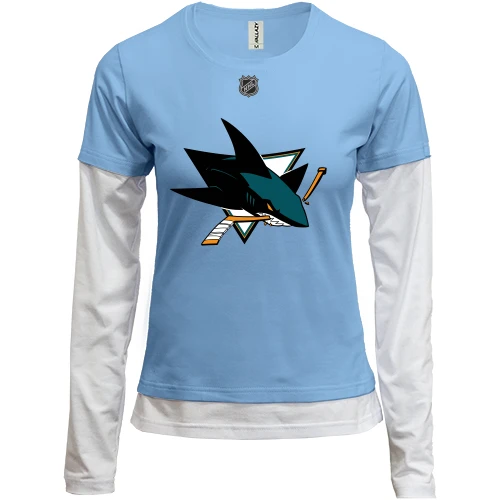 Женский лонгслив Комби San Jose Sharks