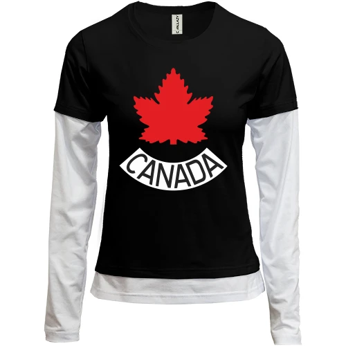 Женский лонгслив Комби Team Canada
