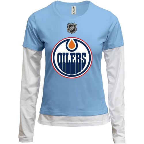 Женский лонгслив Комби Edmonton Oilers