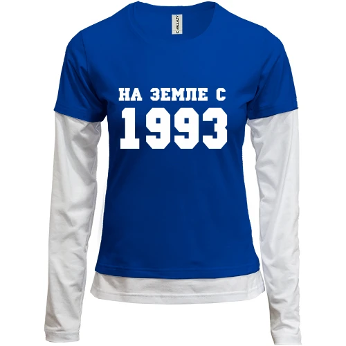 Женский лонгслив Комби На земле с 1993