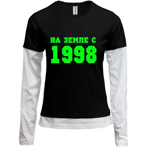 Женский лонгслив Комби На земле с 1998