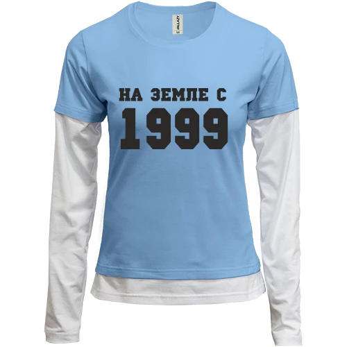 Женский лонгслив Комби На земле с 1999