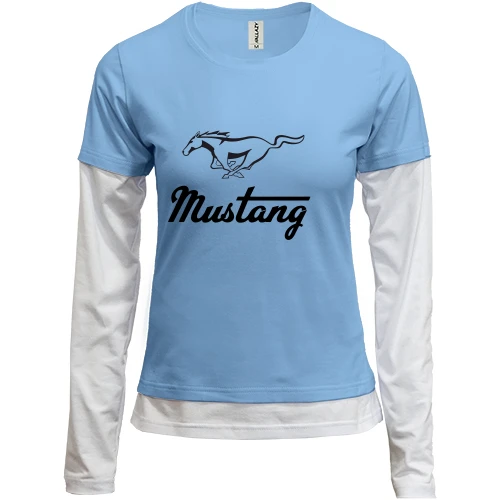 Женский лонгслив Комби Mustang