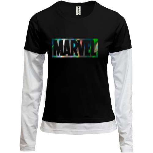 Жіночий лонгслів Комбі Marvel (голограма)