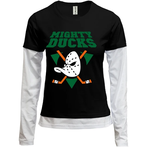 Женский лонгслив Комби Anaheim Mighty Ducks