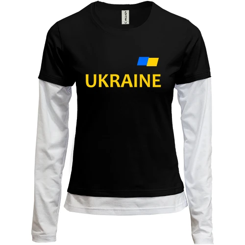 Женский лонгслив Комби Сборная Украины