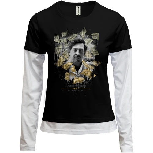 Женский лонгслив Комби Pablo Escobar