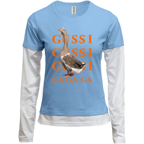 Женский лонгслив Комби GUSSI Ga-Ga-Ga