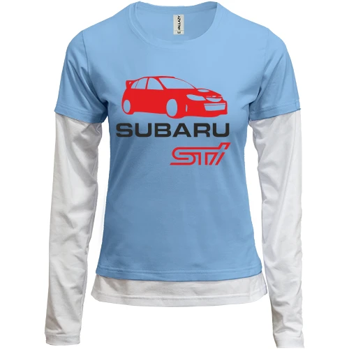 Жіночий лонгслів Комбі Subaru sti (2)