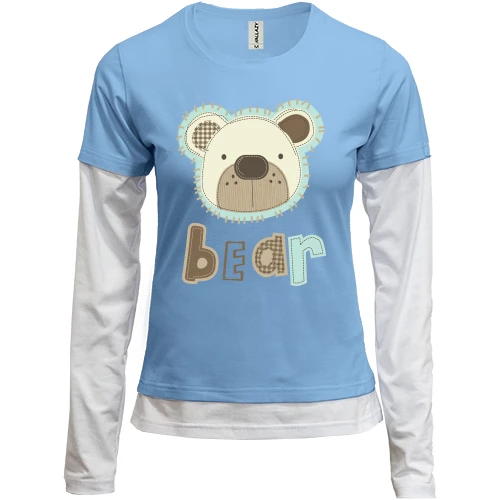 Женский лонгслив Комби Bear
