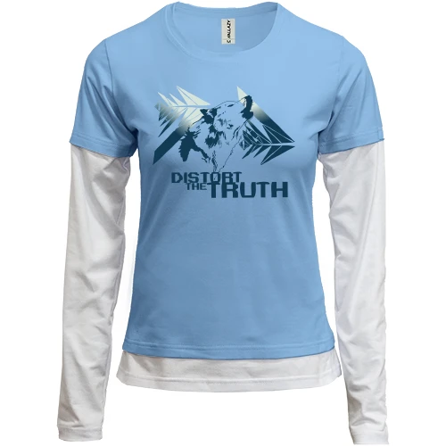 Женский лонгслив Комби distort the truth