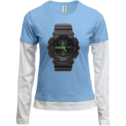 Женский лонгслив Комби g shock