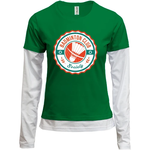Женский лонгслив Комби Badminton Club Society